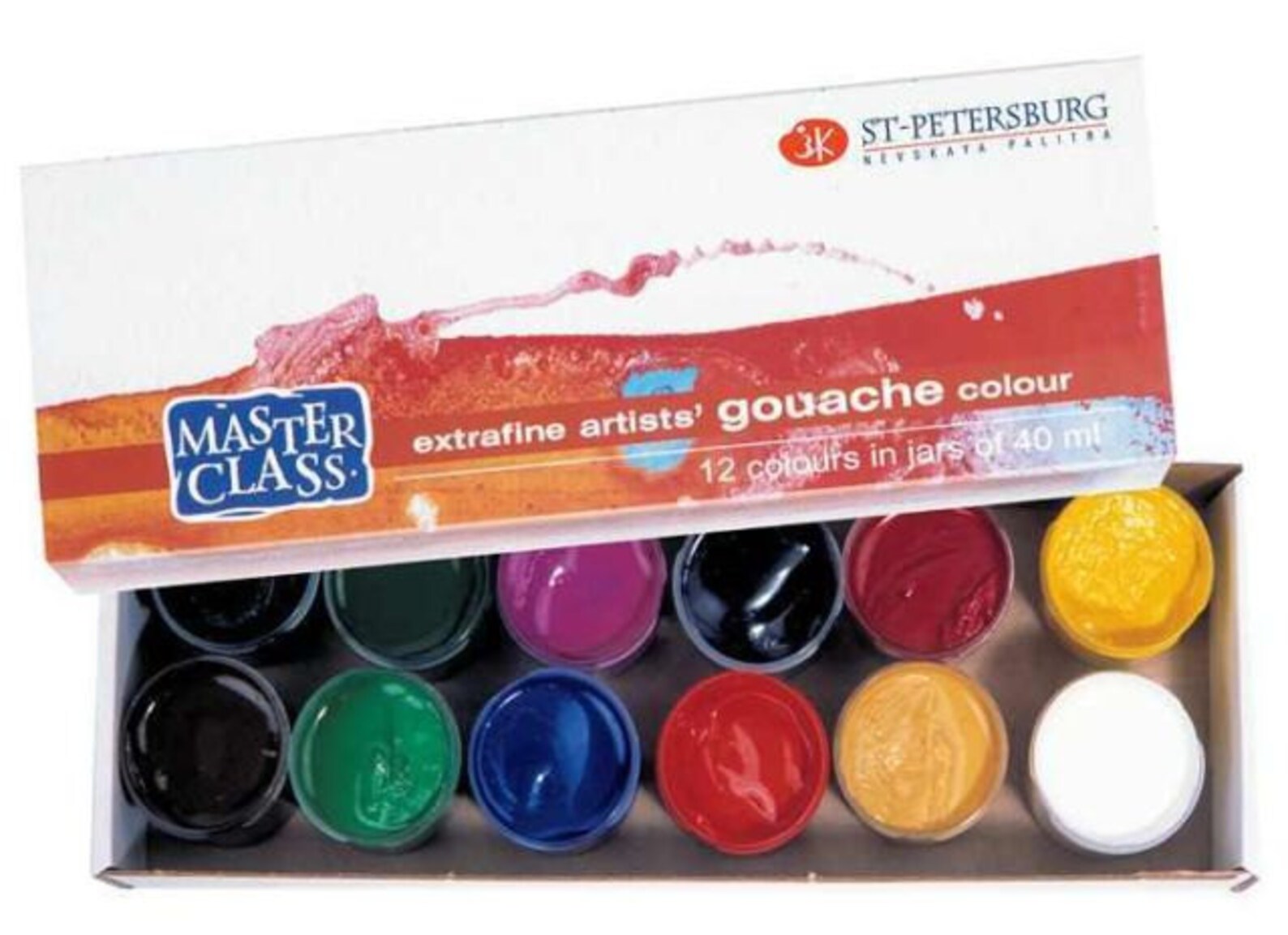 Gouache Paint Set Extra Fine MASTER CLASS 12X40ml Craft RUSSIA Etsy