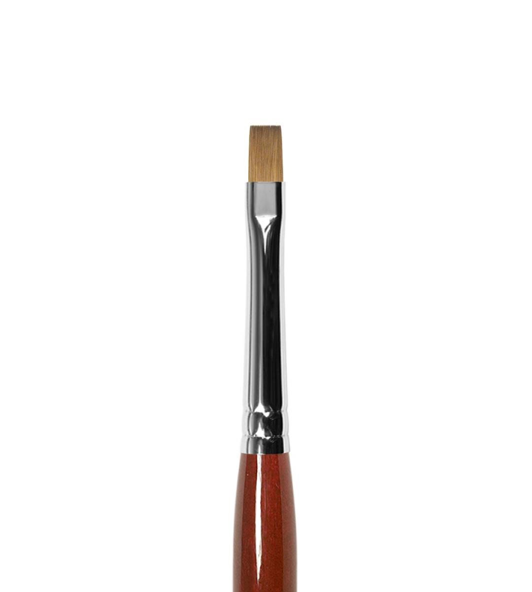Flat Brush #4, Flat Brush #6, Kolinsky Sable Brush, Professional