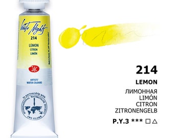 Saint Petersburg White Nights® Watercolor Tubes YELLOW TONES 10ml Artist Professional Extra Fine