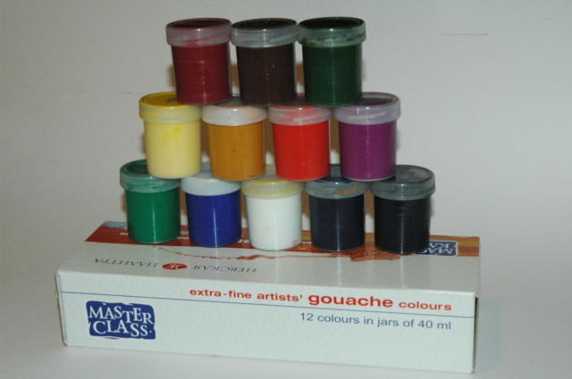 Gouache Paint Set Extra Fine MASTER CLASS 12X40ml Craft RUSSIA Etsy