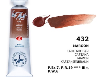 Saint Petersburg White Nights® Watercolor Tubes 10ml Professional Artist Sepia/Burnt Umber/Umber/Raw Sienna St.Petersburg