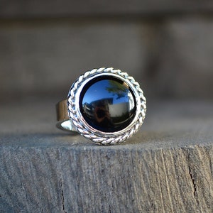 Black Onyx Gemstone Ring, Black Onyx Ring, Black Onyx, Onyx, Onyx Ring, Sterling Silver, Silver Ring, Silver Onyx Ring, Recycled Sterling