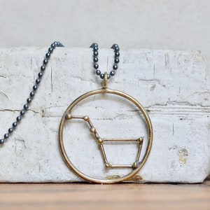 Big Dipper Necklace, Big Dipper, Constellation, Constellation Jewelry, Space, Sterling Silver