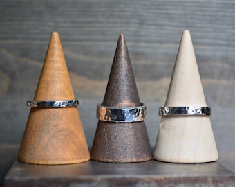 Recycled Sterling Silver Bands,Recycled Wedding Bands,Wedding Bands,Sterling Silver Bands, Silver Bands, Hammered Bands,Rustic Wedding Bands