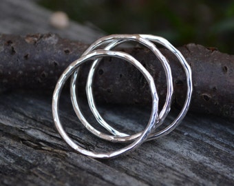Sterling Silver Stack Rings, Stack Rings, Sterling Stack Ring
