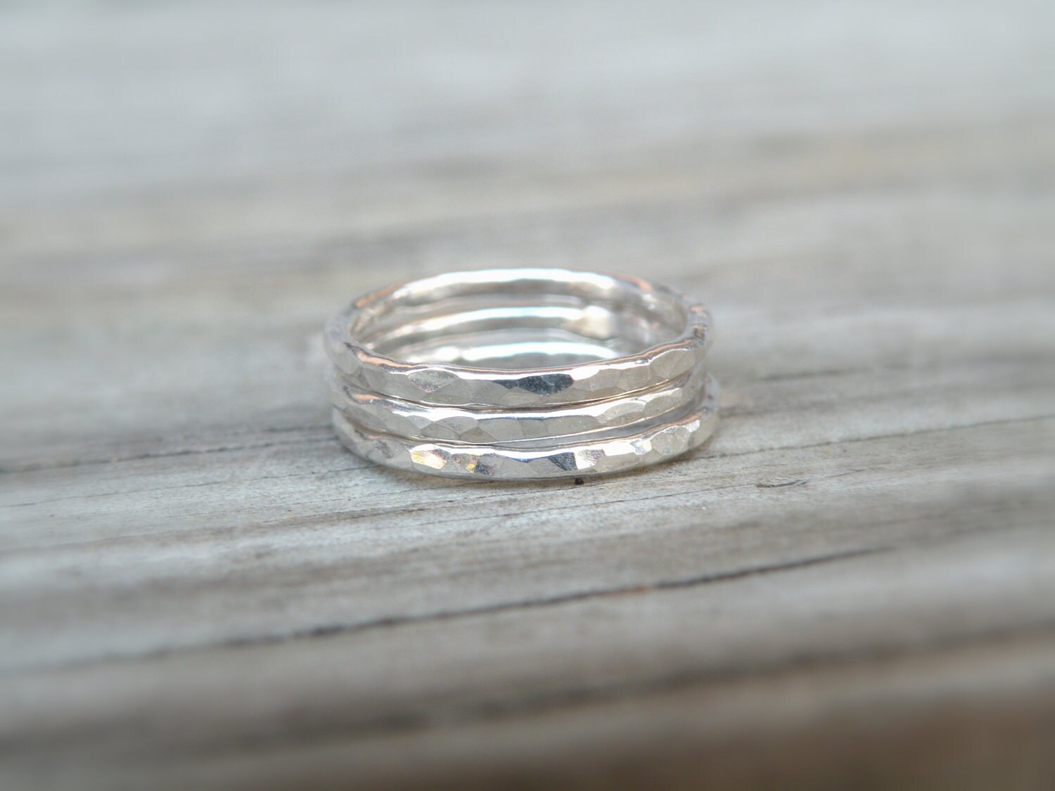 Sterling Silver Stack Rings Stack Rings Sterling Stack Ring - Etsy
