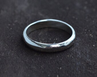 Sterling Silver Band, Sterling Silver Wedding Band, Wedding Band, Sterling Band, Silver Ring, Sterling Ring, Half Round Ring,