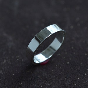 Sterling Band, Sterling Silver Band, Silver Band, Flat Band, Wedding Band, Unisex Wedding Band, Simple Band Ring, Classic Jewelry