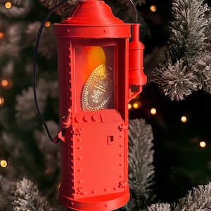 Ornement de penny pressé – bouche d'incendie résistante à la lumière | souvenir souvenir du royaume magique | mini machine à pièces de presse | décoration de sapin de Noël