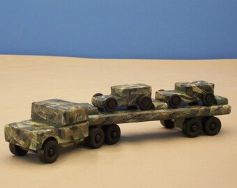 toy semi truck car hauler