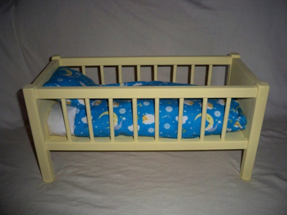 Doll Cribwood Doll Bed American Doll Bed Doll Crib Girls Etsy