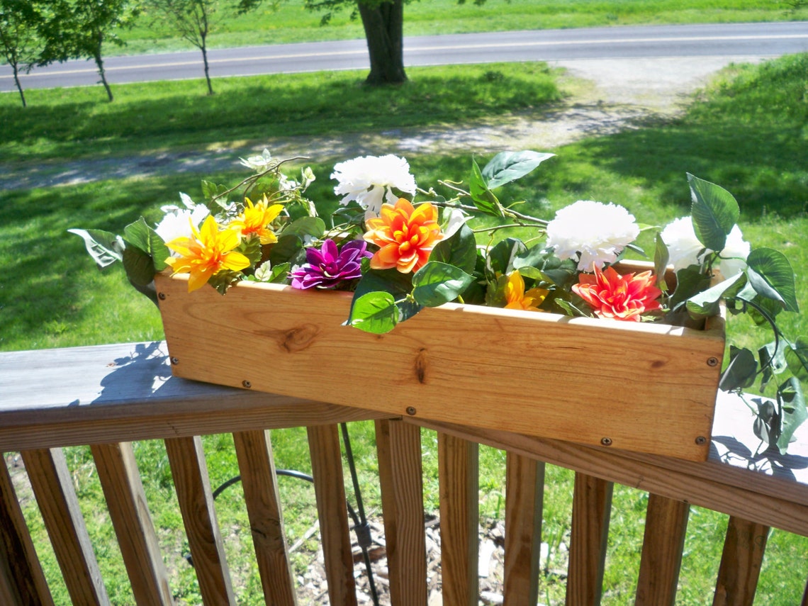 Decorative Window Flower Box Wedding Center Piece Country Etsy