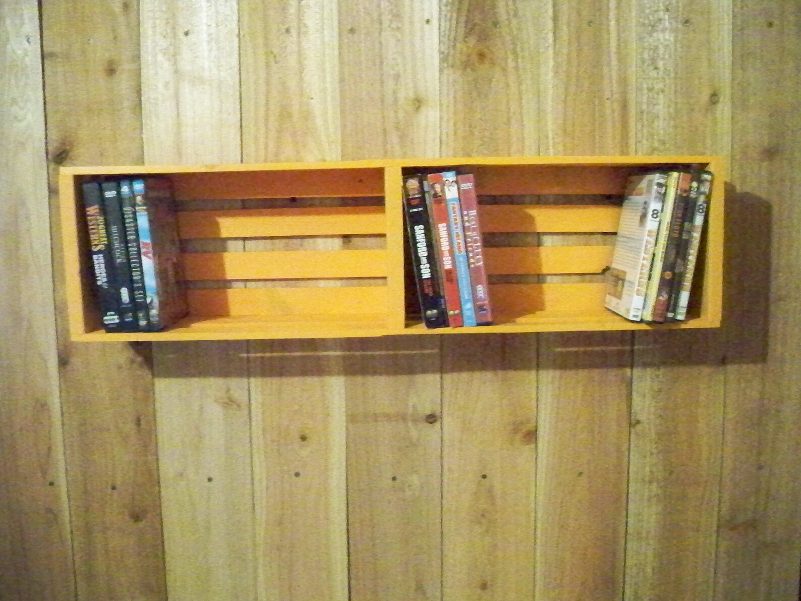 This Crate Holds 50 Dvdsdvd Storage Crate Wood Crate Etsy