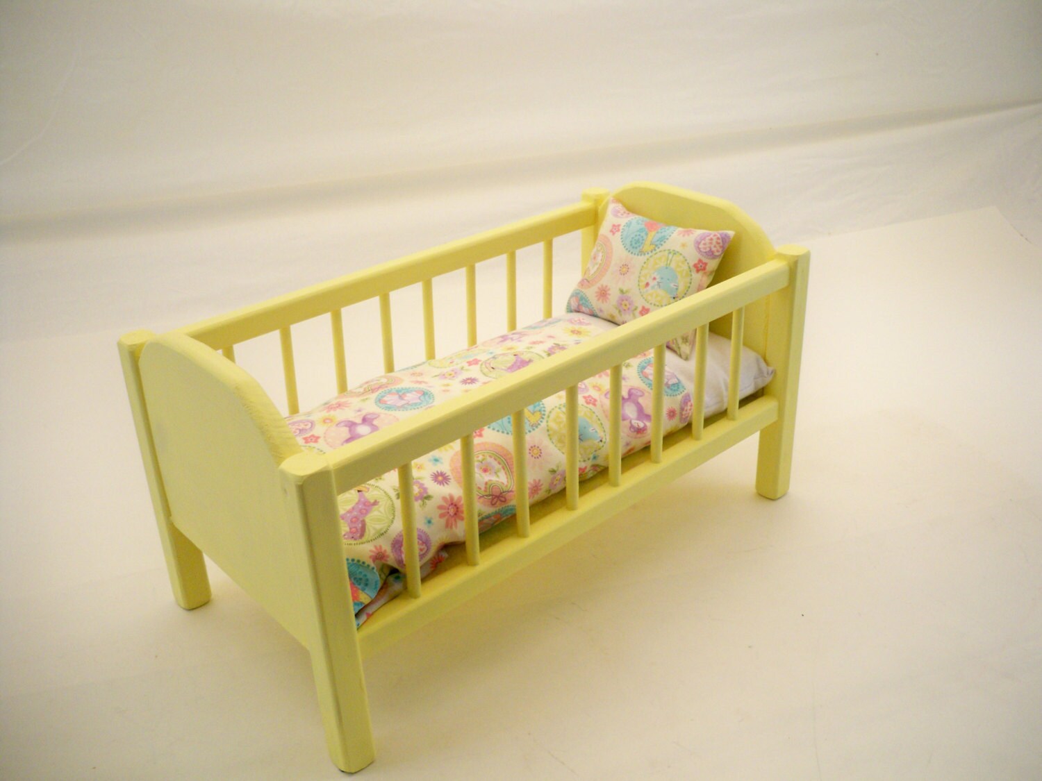 Doll Crib Wood Doll Bed 18 inch Doll Crib Doll Furniture Etsy