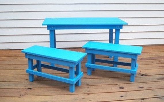 kids desk bench