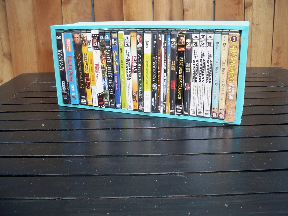 DVD Storage Crate Wood DVD Crate Shelf's Fruit and Etsy