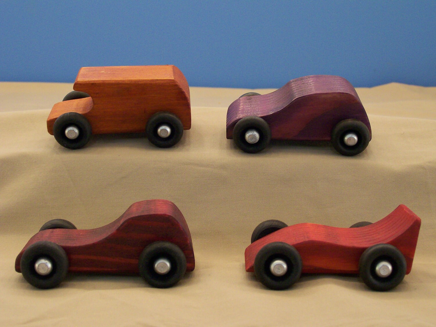 Wood Toy Cars 4 Small Wood Cars Wood Cars Wood Toys Kids Etsy