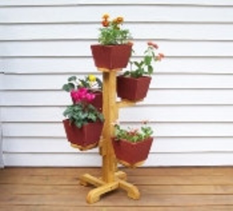 Plant Stand.five Pot Flower Stand Indoor Flower Pot Stand Etsy