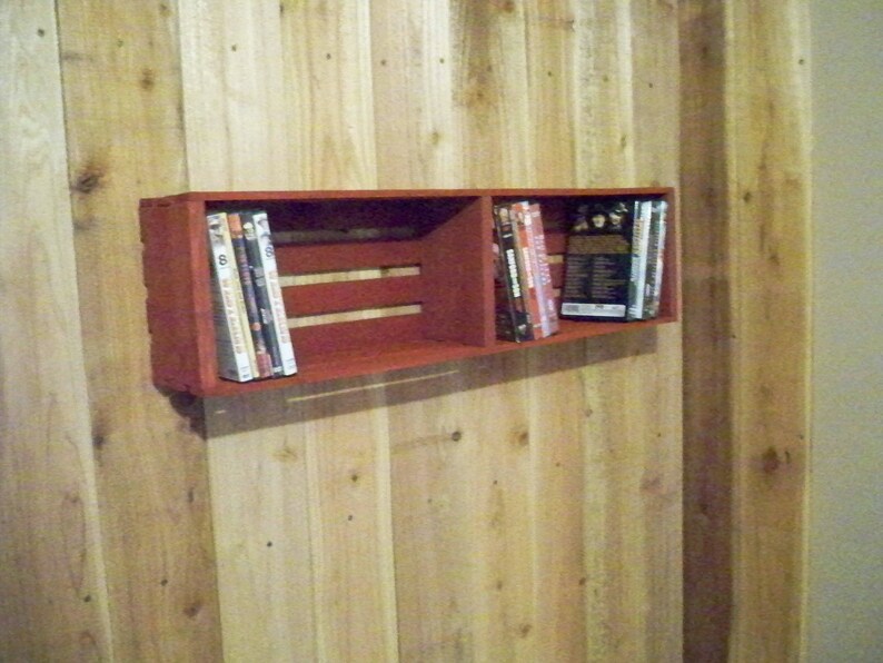 This Crate Holds 50 DVDs.Storage For DVDs Wood Crate Etsy