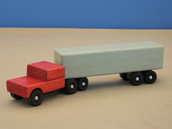 tractor de madera juguete