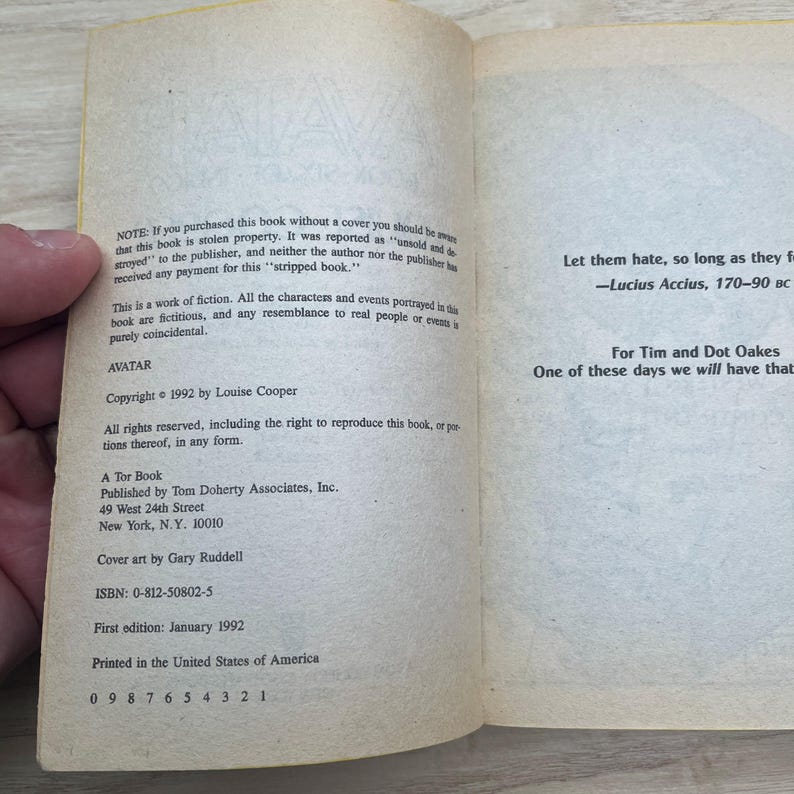 Indigo by Louise Cooper - Complete 2-Book Set, Revenant, Avatar - Vintage 1992 Paperbacks, First Printings image 15