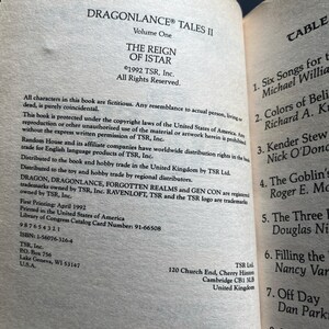 Dragonlance: The Reign of Istar by Margaret Weis, Tales II 1 - Vintage 1992 Paperback image 7