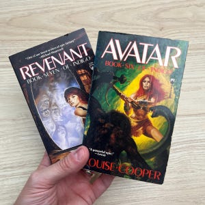 Indigo by Louise Cooper - Complete 2-Book Set, Revenant, Avatar - Vintage 1992 Paperbacks, First Printings image 1