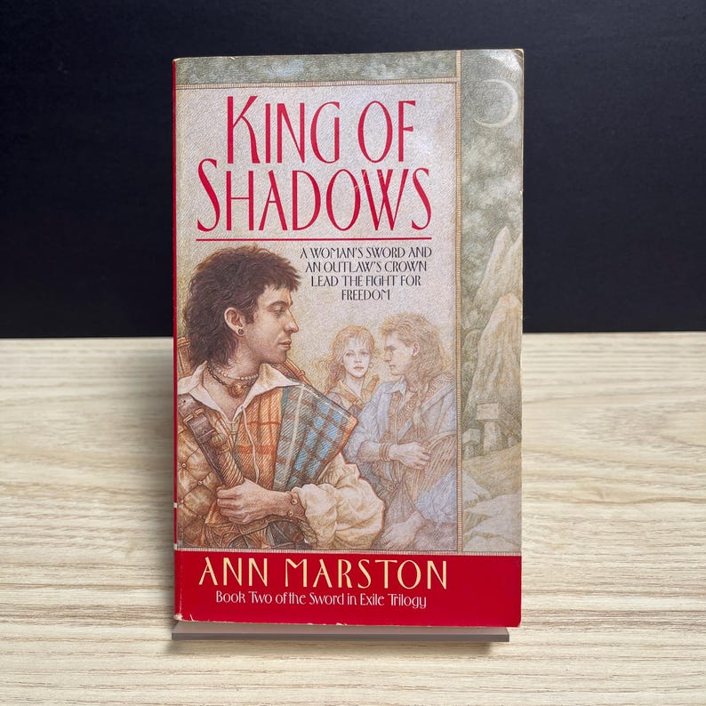 King of Shadows by Ann Marston, Sword in Exile 2 - Vintage 1999 Paperback, First Printing image 1