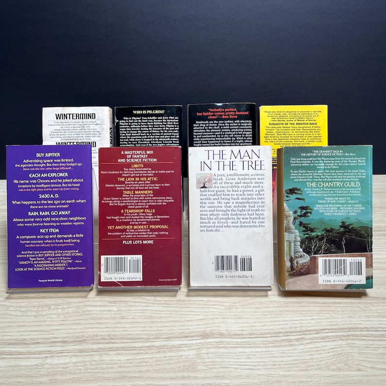 Klassische Science-Fiction-Taschenbücher, Konvolut von 8 Bänden von Asimov, Niven, Knight, Dickson und Saberhagen (Vintage). Bild 2