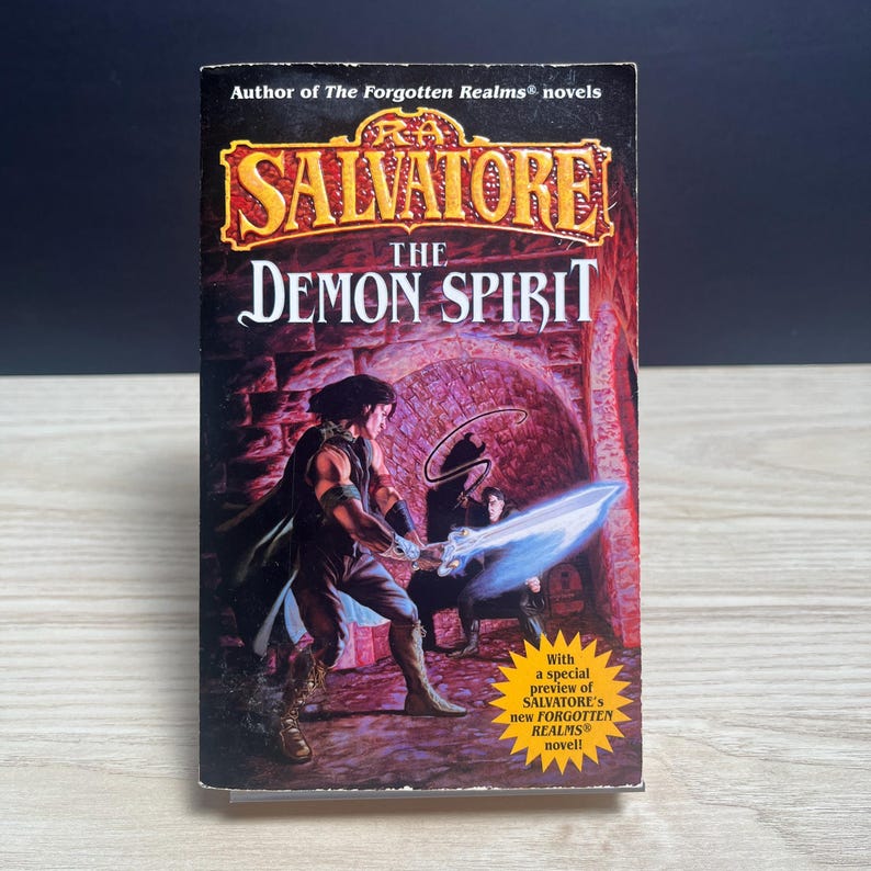 The Demon Spirit by R.A. Salvatore, DemonWars 2 - Vintage 1999 Paperback, First Printing image 1