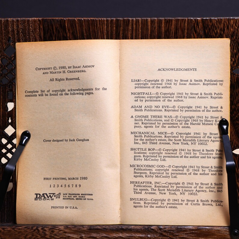 Isaac Asimov prezentuje „The Great SF Stories 3” autorstwa Isaaca Asimova – książka w miękkiej oprawie z 1980 roku zdjęcie 6