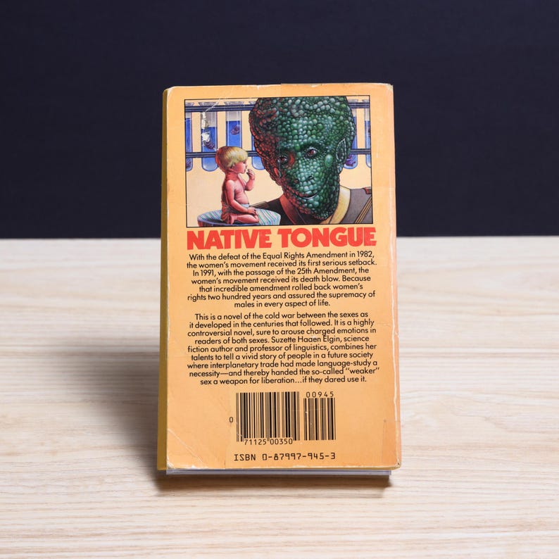 Native Tongue by Suzette Haden Elgin, Native Tongue 1 - Vintage 1984 Paperback, First Printing image 2