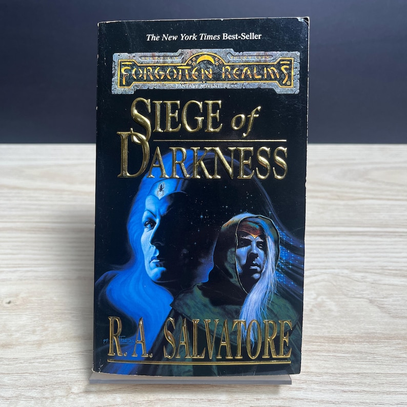 Forgotten Realms: Siege of Darkness by R.A. Salvatore - Vintage 1995 Mass Market Paperback image 1