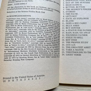 Klassische Science-Fiction-Taschenbücher, Konvolut von 8 Bänden von Asimov, Niven, Knight, Dickson und Saberhagen (Vintage). Bild 5