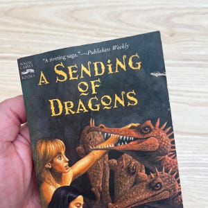 A Sending of Dragons by Jane Yolen, Pit Dragon Chronicles 3 - Vintage 1997 Paperback image 2