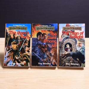 Forgotten Realms Twilight Giants by Troy Denning - Complete 3-Book Set - Vintage 1994 Paperbacks