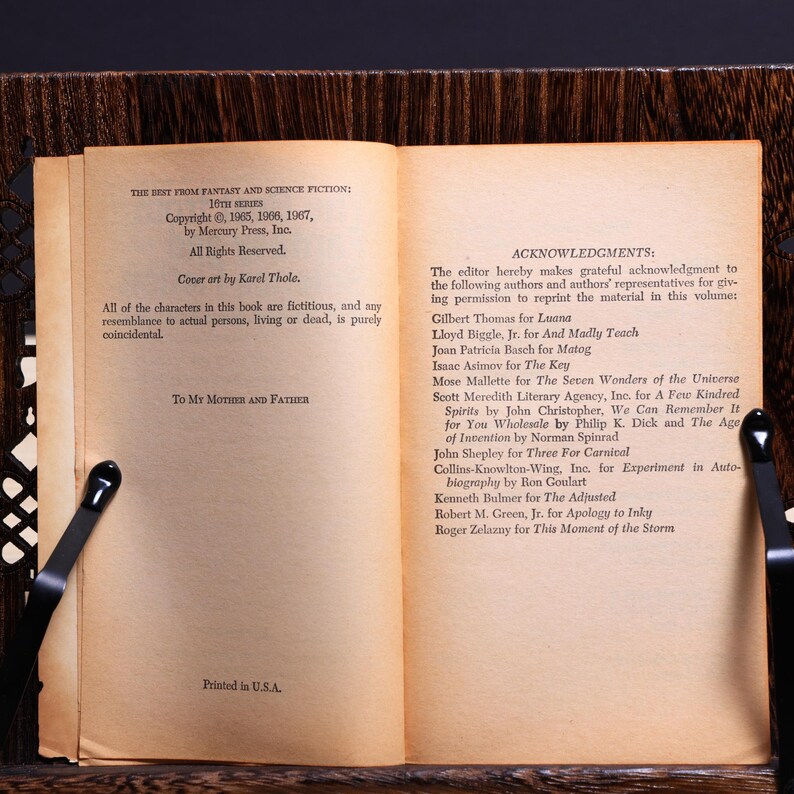 The Best from Fantasy and Science Fiction: 16th Series by Edward L. Ferman - Paperback image 6