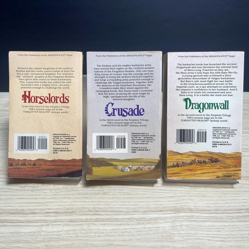 Forgotten Realms Empires Trilogy - Complete 3-Book Set - Vintage 1990 Mass Market Paperbacks, First Printings image 2