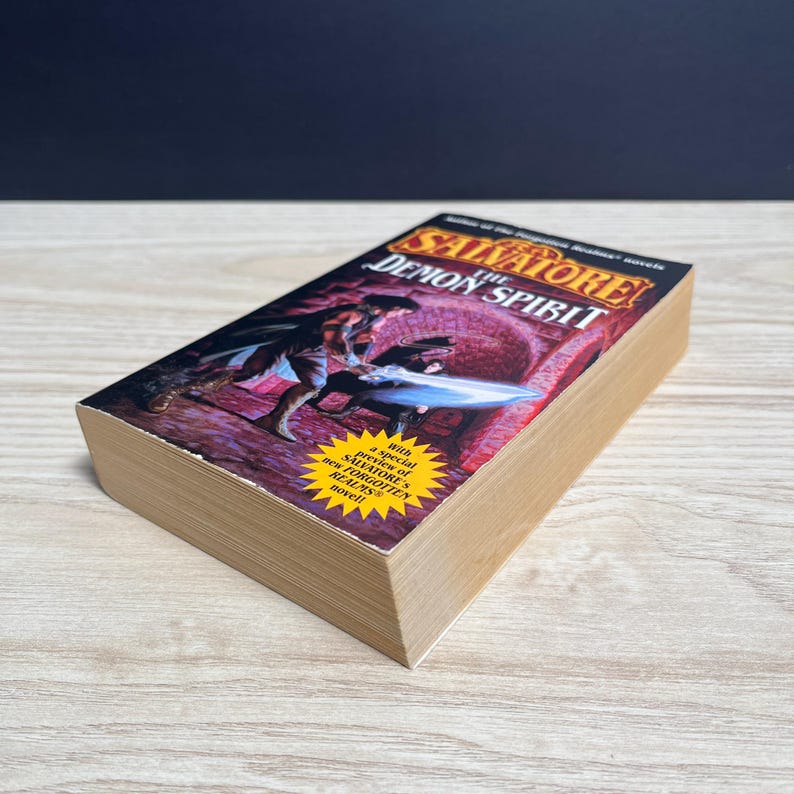 The Demon Spirit by R.A. Salvatore, DemonWars 2 - Vintage 1999 Paperback, First Printing image 4