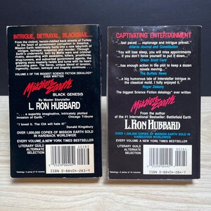 Mission Earth by L. Ron Hubbard - Complete 2-Book Set - Vintage 1988 Paperbacks, First Printings image 2
