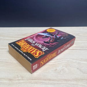 The Demon Spirit by R.A. Salvatore, DemonWars 2 - Vintage 1999 Paperback, First Printing image 3
