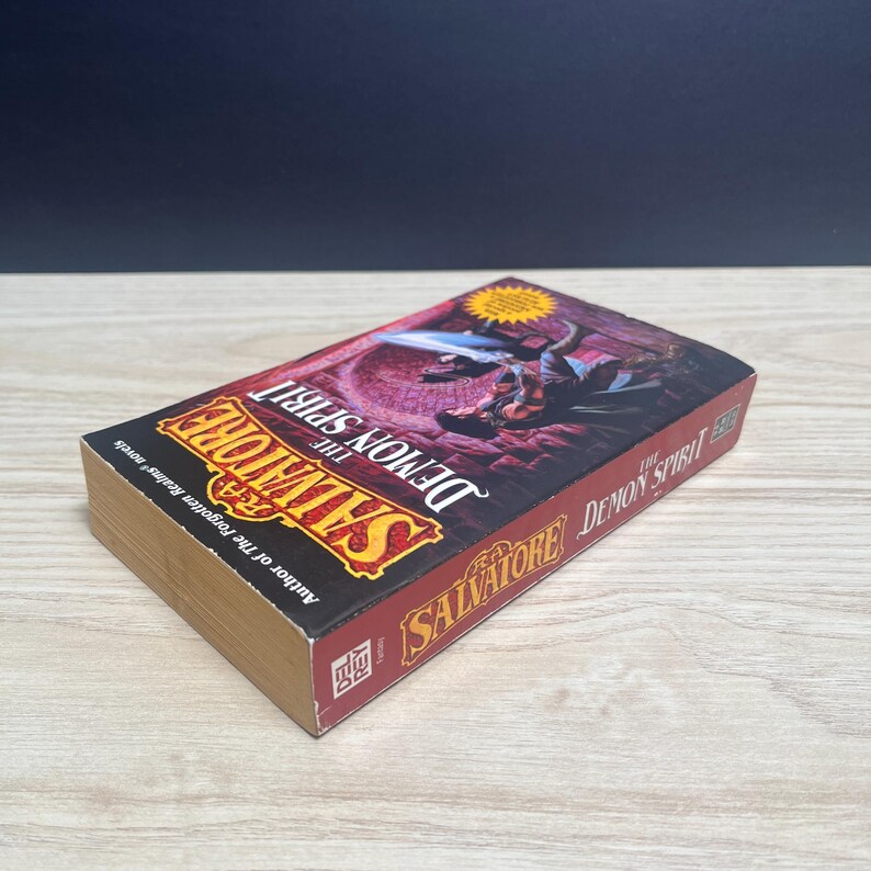 The Demon Spirit by R.A. Salvatore, DemonWars 2 - Vintage 1999 Paperback, First Printing image 3