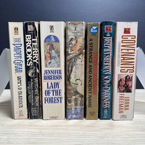 Fantasy Paperback Lot of 7 Terry Brooks Jennifer Roberson Blaylock Sherman 1990s image 3
