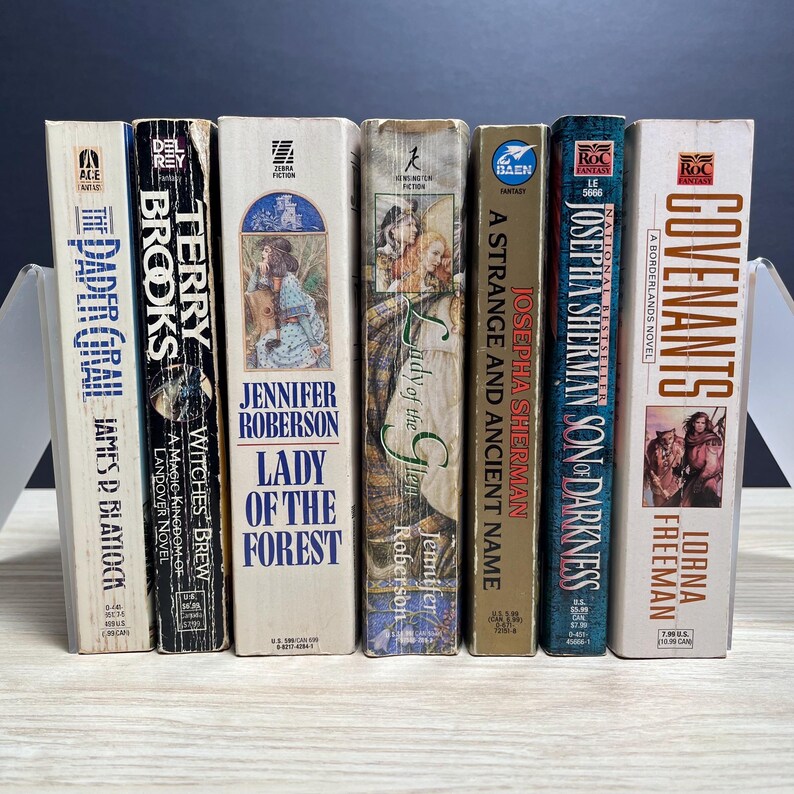 Fantasy Paperback Lot of 7 Terry Brooks Jennifer Roberson Blaylock Sherman 1990s image 3