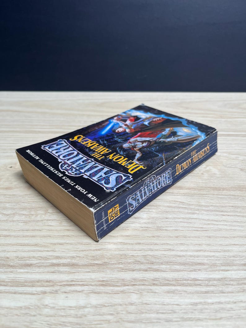 The Demon Awakens by R.A. Salvatore, DemonWars Saga 1 - Vintage 1998 Mass Market Paperback image 3