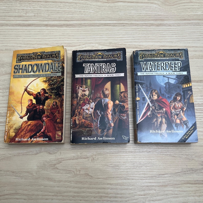 Forgotten Realms Avatar Trilogy by Richard Awlinson - Complete 3-Book Set - Vintage 1989 Paperbacks image 1