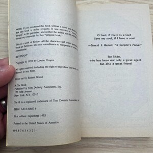 Indigo by Louise Cooper - Complete 2-Book Set, Revenant, Avatar - Vintage 1992 Paperbacks, First Printings image 8
