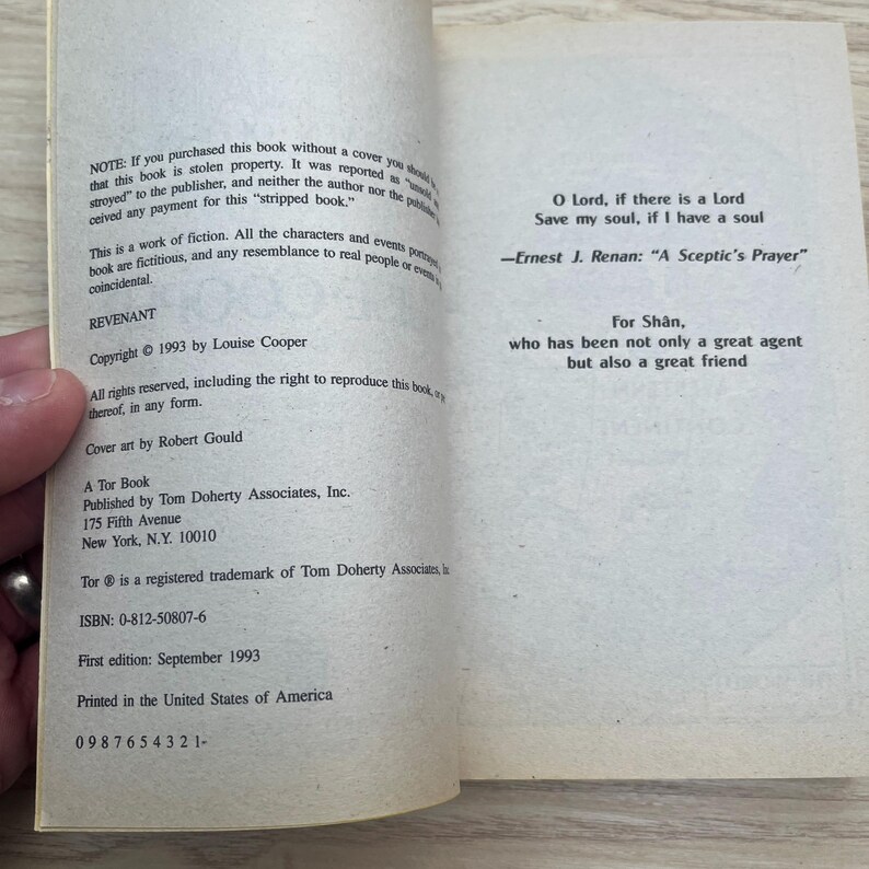 Indigo by Louise Cooper - Complete 2-Book Set, Revenant, Avatar - Vintage 1992 Paperbacks, First Printings image 8