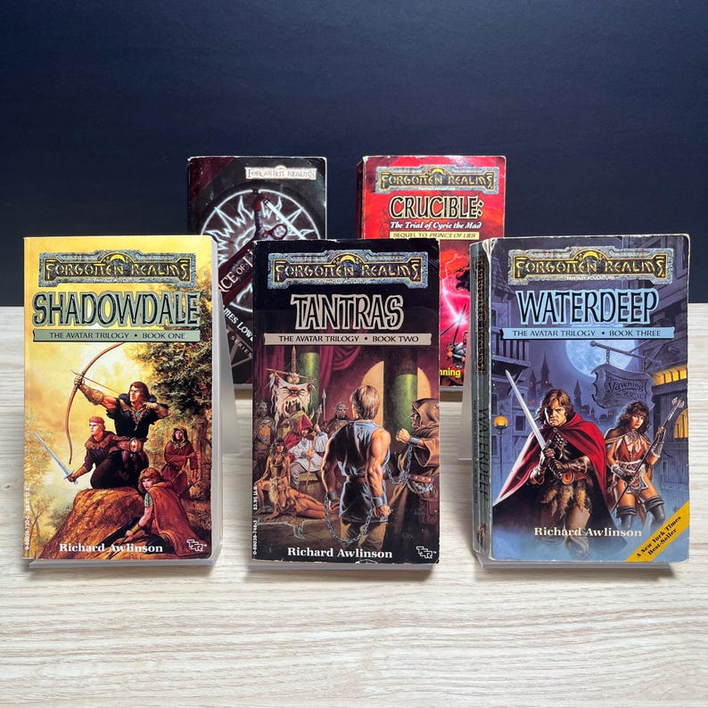 Forgotten Realms Avatar Series - Complete 5-Book Set - Vintage 1989 Mass Market Paperbacks image 1