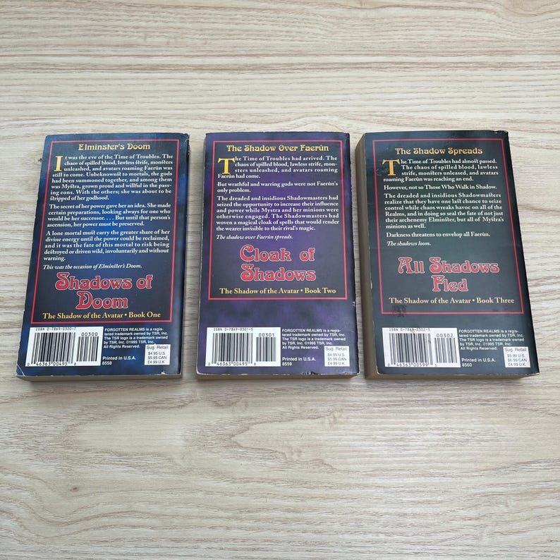 Forgotten Realms Shadow of the Avatar Trilogy by Ed Greenwood - Complete 3-Book Set - Paperbacks image 2